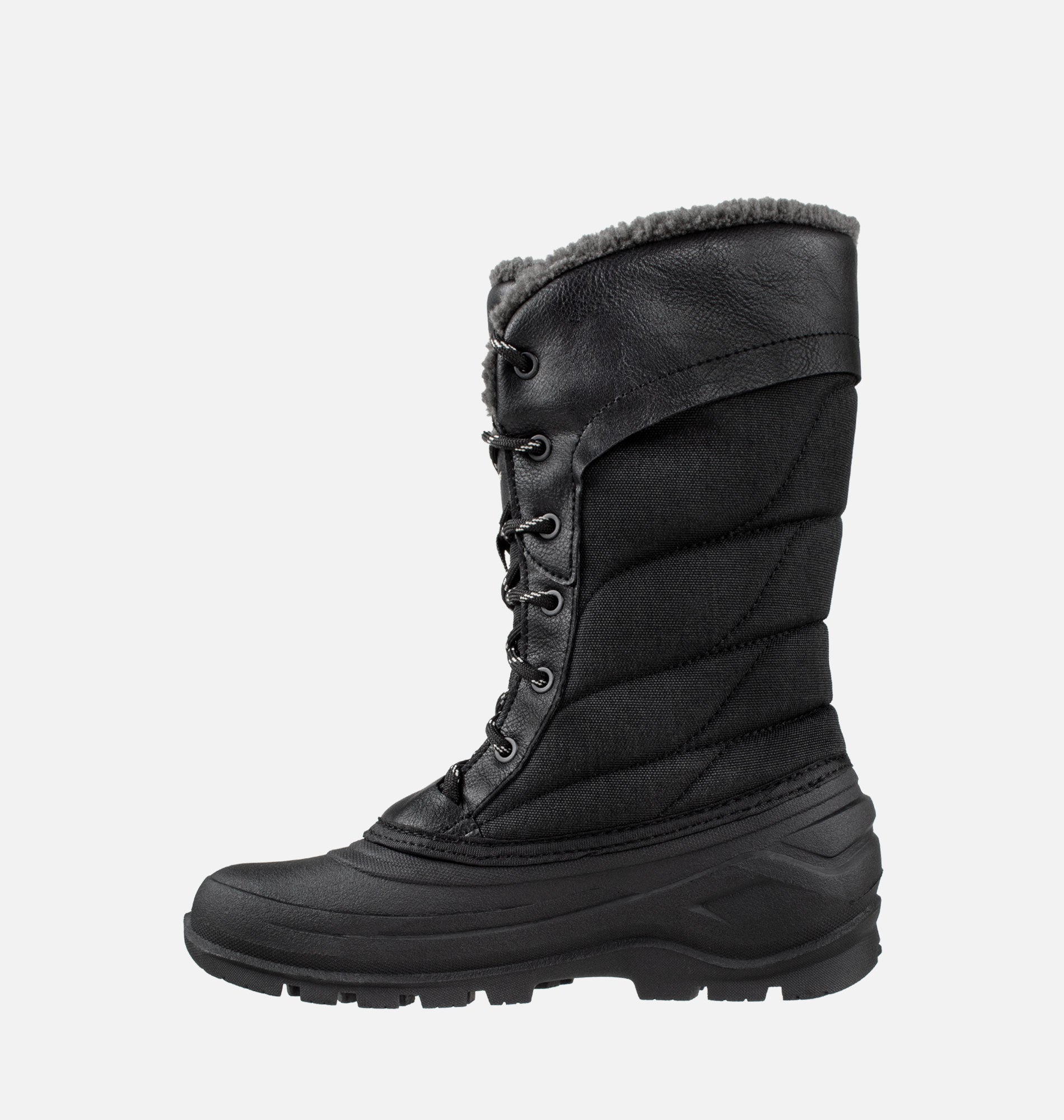 Women's tall black shell boot
