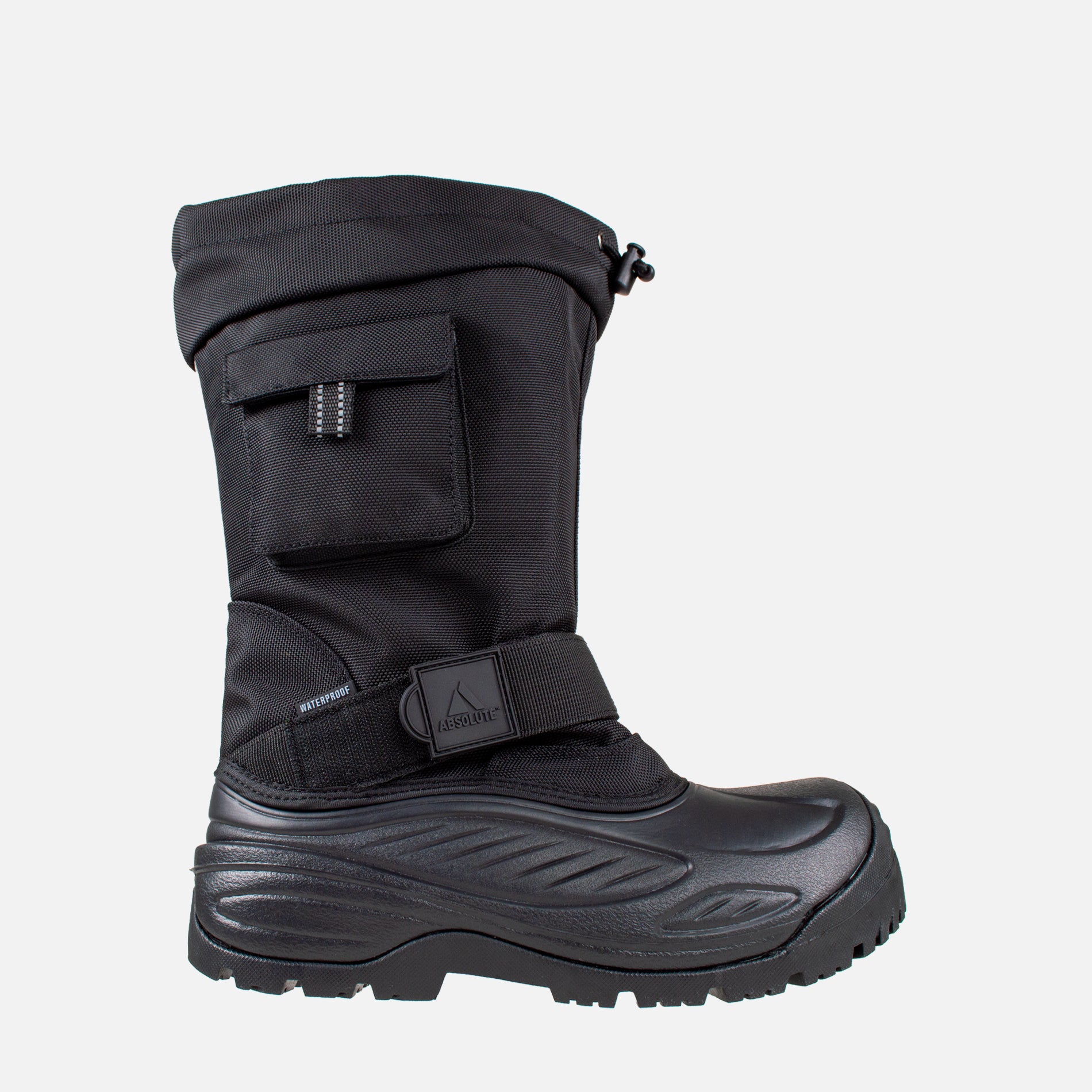 Men's Tall Pac Boot with Side Pocket in Black with Heating Battery System