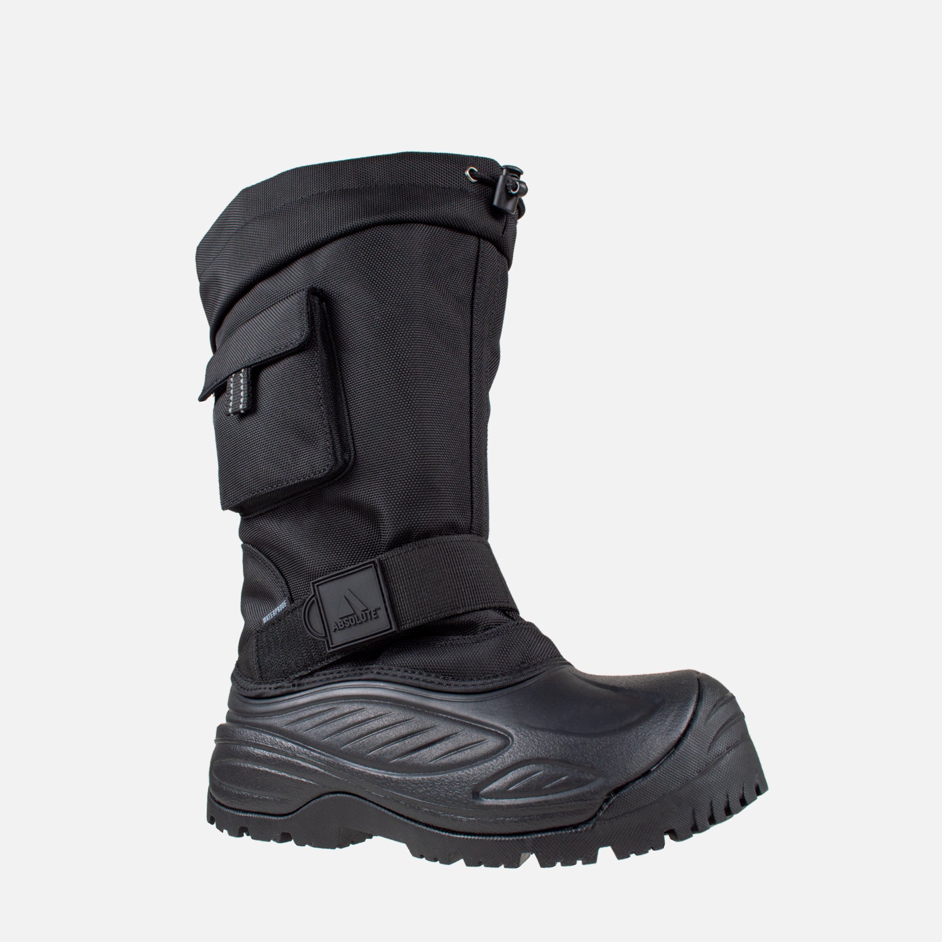 Men's Tall Pac Boot with Side Pocket in Black with Heating Battery System