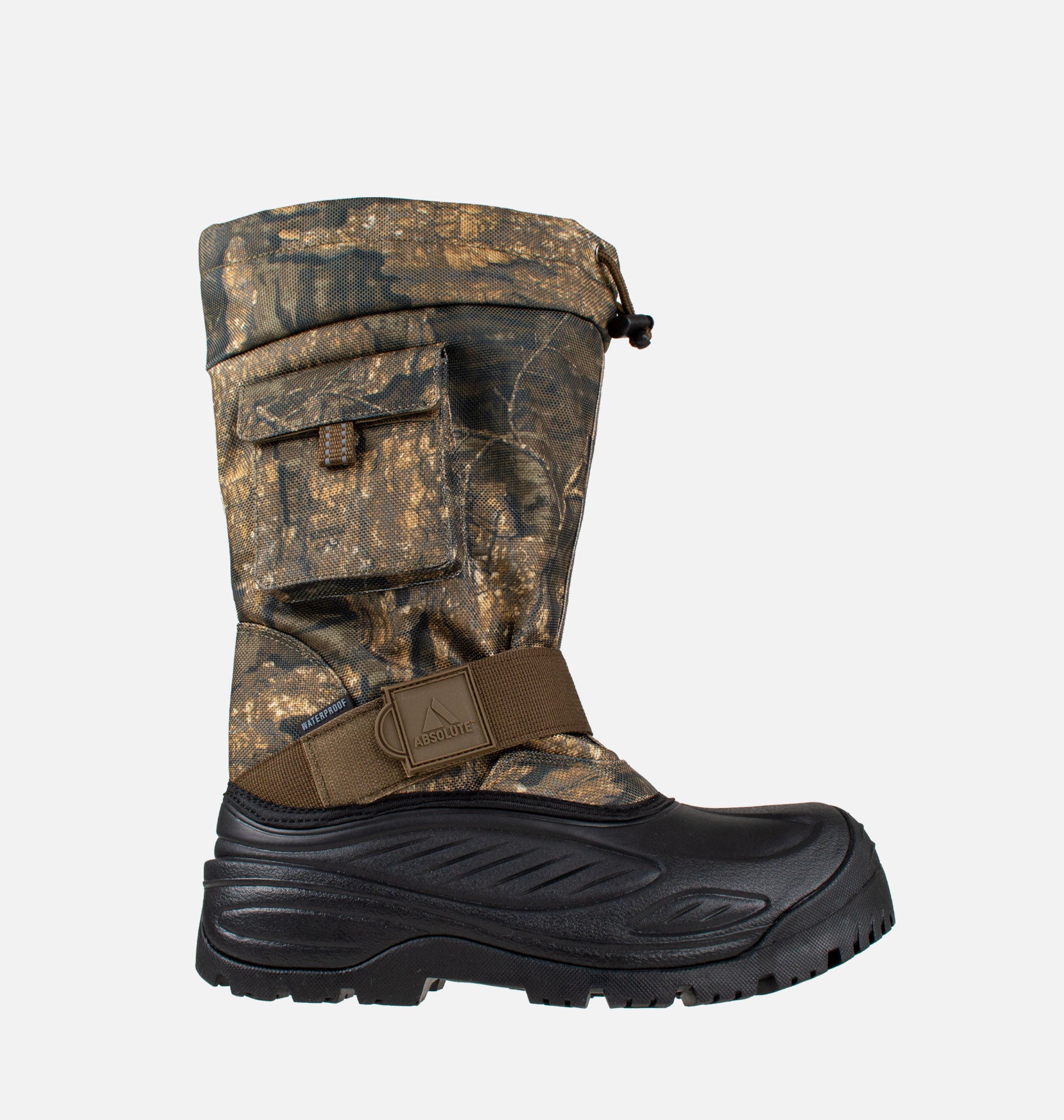 Men's Tall Pac Boot with Side Pocket in Camo with Heating Battery System